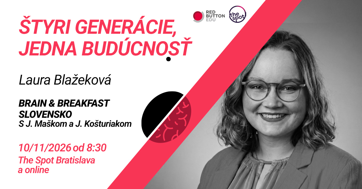 Brain&Breakfast Slovensko – Laura Blažeková, 10. november 2026